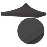 Carpa De Toldo Araña Plegable 3x3 Engomada Color Negro 600d