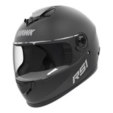 Casco Para Moto Integral Hawk Rs1  Negro Mate Talle L 