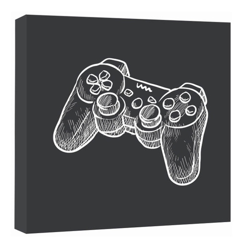 Cuadro Decorativo De Gamer, Recamara,  30x30 Cm