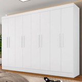 Guarda Roupa Casal Mariah 8 Portas Branco