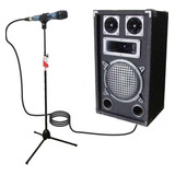 Parlante Con Amplificador Para Karaoke, Con Micrófono Y Pie