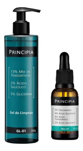 Kit Principia Anti-acne Gel De Limpeza + Sérum Mix-01 Skinca