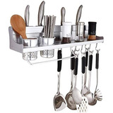 Organizador De Utensilios De Cocina Multiusos De Aluminio Gr