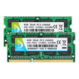 Ram Duomeiqi De 8 Gb (2 X 4 Gb) Ddr3, 1333 Mhz, Sodimm