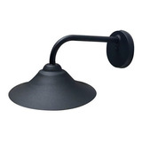 Aplique Berlin Fachada Vintage Sombrero Con Brazo Negro Led