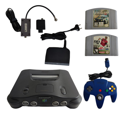 Console Nintendo 64 + 2 Cartuchos + 1 Controle