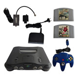 Console Nintendo 64 + 2 Cartuchos + 1 Controle