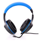 Auriculares Gamer Home Kong Pc Ps4 Xbox Color Azul