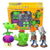 Brinquedo Infantil De Plástico Macio Plants Vs Zombies5pcs A