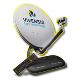 Kit Da Nova Antena Parabólica Digital Vivensis Via Satélite 