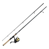 Combo Daiwa D-shock Spinning 6' Pesca En Rios Y Lagunas