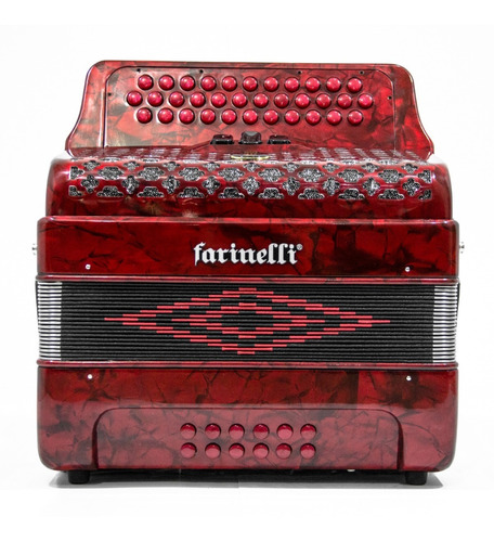 Farinell 3412far Acordeon Botones Fa 3412 3 Regs