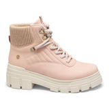 Bota Kolosh C3761 Coturno Tratorado Salto Grosso Feminino