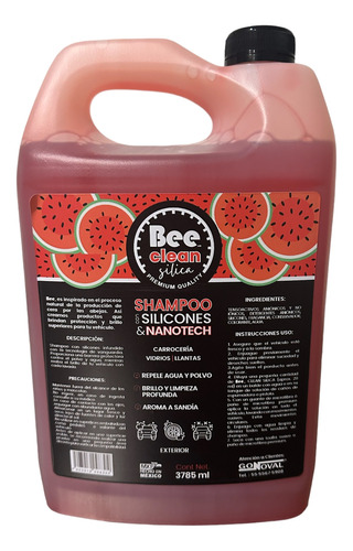 Bee Clean Silica Shampoo Con Silicones Y Nanotech 3785 Ml