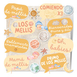 Kit Imprimible Baby Shower Mellizos Gemelos Personalizado