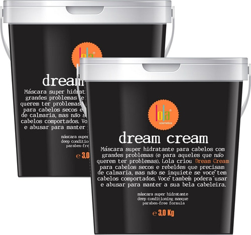 Lola Cosmetics Dream Cream Máscara Super Hidratante 2 Itens 