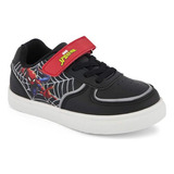 Sneaker Secundaria X02941pr Sintetica Spiderman Letras