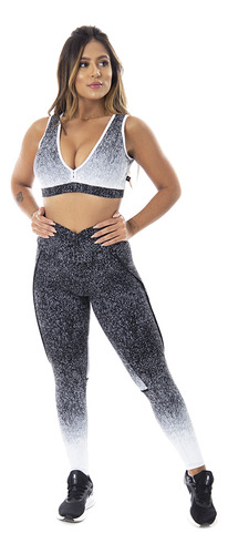 Conjunto Roupa De Academia Legging Empina Bumbum E Top Bojo