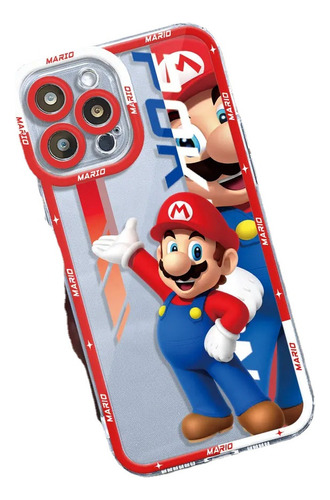 Funda Transparente Super Mario Anime Luigi Para iPhone 14, 1