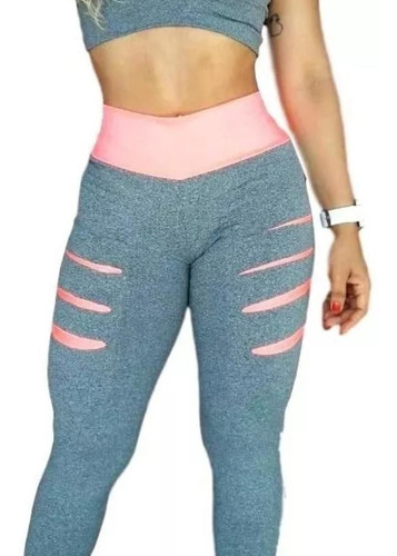 Promoção Roupa Fitness De Academia Treino Crossfit Kit 10 Pçs: 5 Calças Cintura Alta Leg Legging + 5 Tops De Brinde !!! 