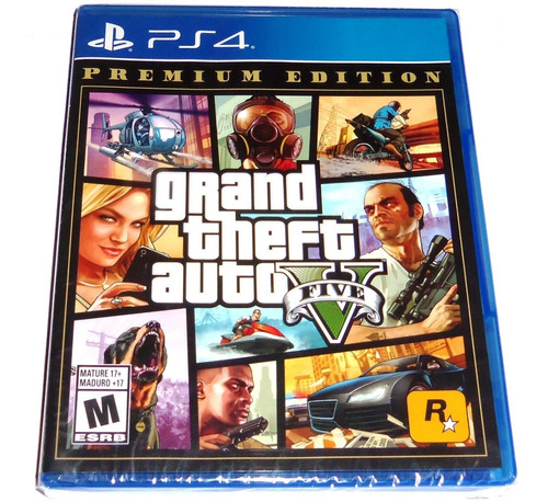 Videojuego Grand Theft Auto V Gta 5 Edición Premium Ps4