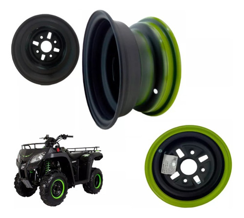 Rin-114 Rin Delantero 5.5 X 10 Negro 10 - Atv-250 18-21