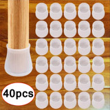 40 Protectores De Silicona Para Silla Y Mesa.