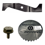 Kit Cortador Grama Tramontina Faca + Flange + Parafuso Ce35p