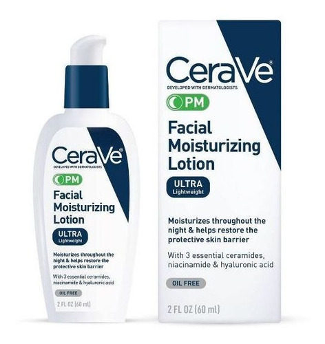 Cerave Pm Facial Moisturizing Lotion Loción Hidratante 60ml