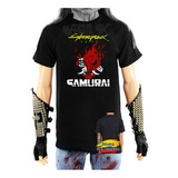 Camiseta Cyberpunk 2077 Tipo Retro Pixel Rc