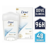 Desodorante Dove Clinical Protection 96h Original Clean 48g