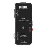 Pedal Direct Box Simulador Gabinete Guitarra Violão Baixo