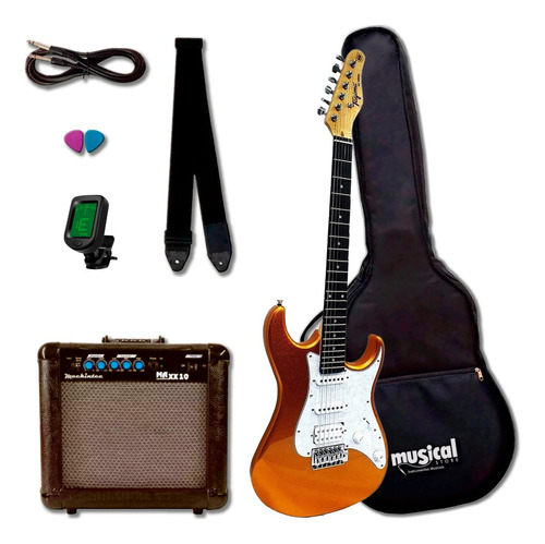 Guitarra Tagima Tg-520 Tg 520 Mgy Kit Com Amp Oferta