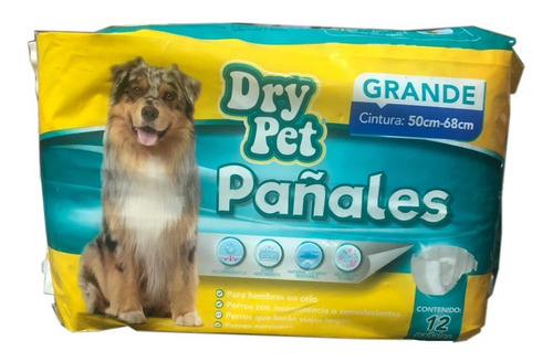 Pañales Para Perro Gde Con 12 Pzs Fl1914