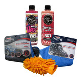 Kit Lavado Toxic Shine Auto Moto Cera Shampoo Cherry Detail