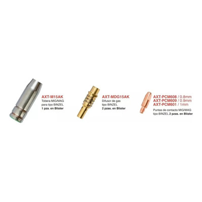 Consumibles Axtech Microalambre Tobera Difusor Punta Contact | Meses sin interés