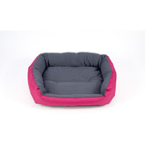 Cama Para Perro O Mascota Chica Color Fucsia/ Gris