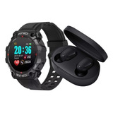 Smartwatch Reloj Inteligente Fd68 Combo + Auriculares In-ear