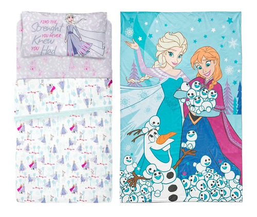 Set Sabanas Piñata + Frazada Piñata Flannel Frozen