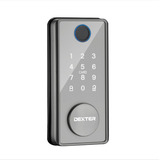 Cerradura Cerrojo Inteligente Huella Digital Bluetooth Dexter Smart Locks Ds01 Niquel Satinado