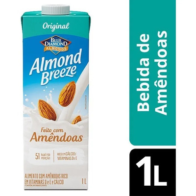 Bebida Vegetal de Amêndoas Original Almond Breeze 1L | MercadoLivre