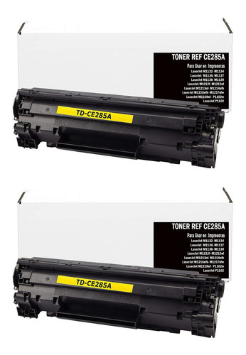 Pack 2 Toner 85a Generico Para Laserjet M1219nf M1132 M1212 