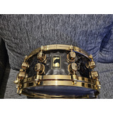 Mapex Black Panther Brass Hammened 14x5.5 Gold Hardware 