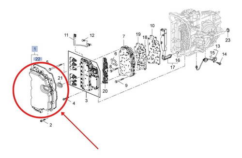 Tapa Caja Automatica Cruze Equinox Chevrolet 3c Foto 3