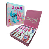 Set De Maquillaje De Stitch Makeup Cover Box Estuche 10 Pz