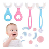 Escova De Dentes Infantil U 360 Graus Criança 2-6 Anos Azul