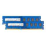 Hynix 8gb 2x 4gb Ddr3 1600mhz Pc3-12800u 2rx8 Desktop Pc Mem