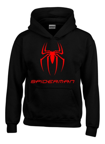 Buzo Spiderman Con Capota Hoodies Saco Niño Y Adulto