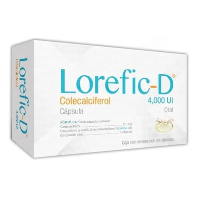 Lorefic-d Colecalciferol C\u002F30 Caps 4000ui | MercadoLibre