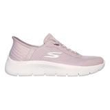 Tenis Mujer Skechers Slip Ins  Go Walk Flex - Rosado-blanco